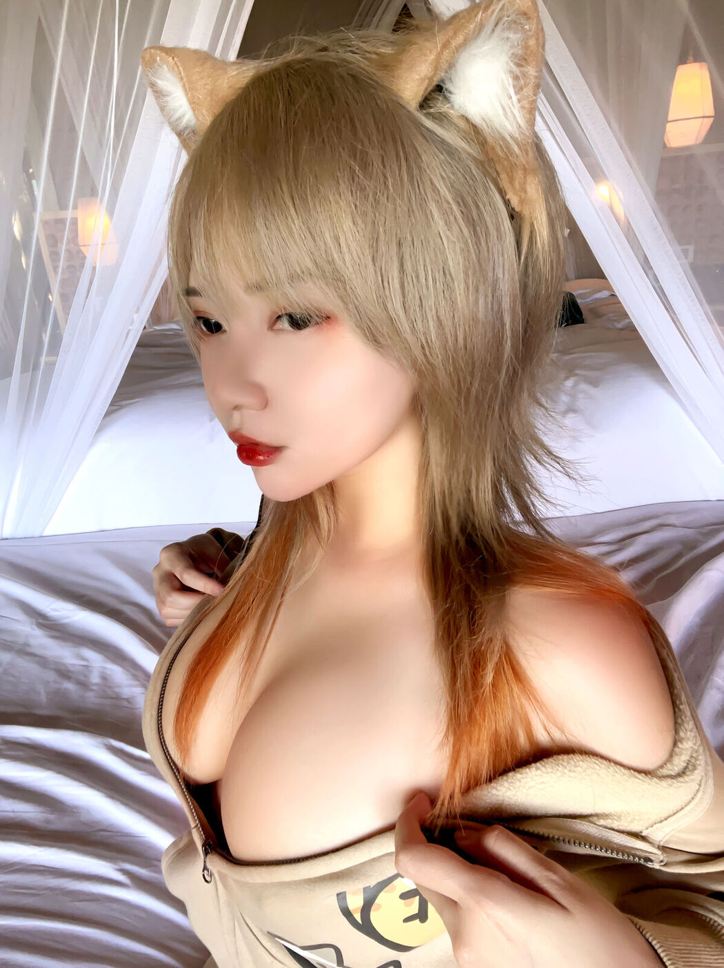 Coser@Potato Godzilla &#8211; Casual Blonde Neko Chan M4sturbation Nsfw