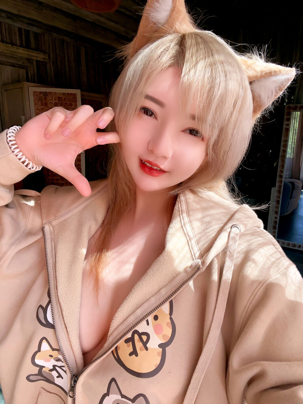 Coser@Potato Godzilla &#8211; Casual Blonde Neko Chan M4sturbation Nsfw