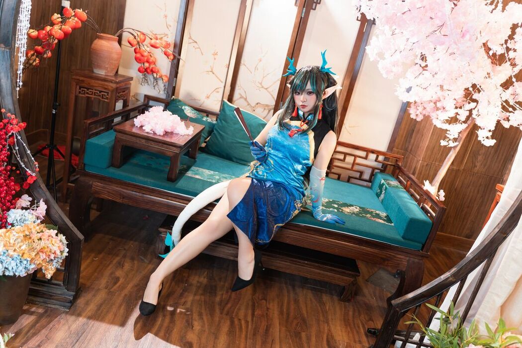 Coser@小和甜酒 – 橙风千雅 年夕旗袍双人御守 Part1