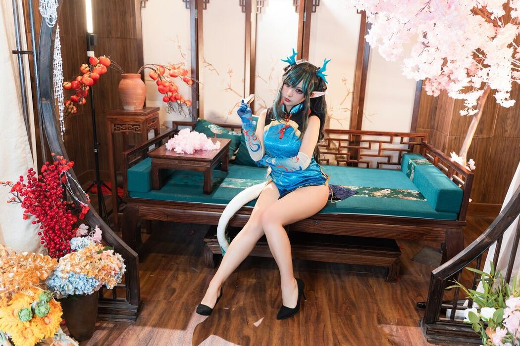 Coser@小和甜酒 – 橙风千雅 年夕旗袍双人御守 Part1