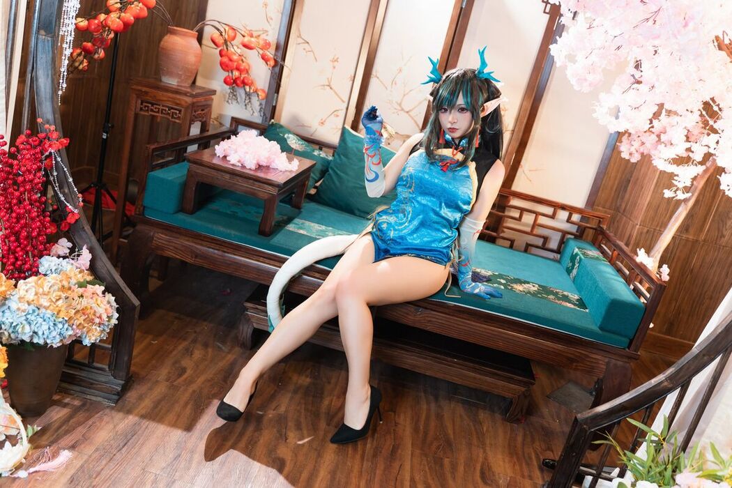 Coser@小和甜酒 – 橙风千雅 年夕旗袍双人御守 Part1