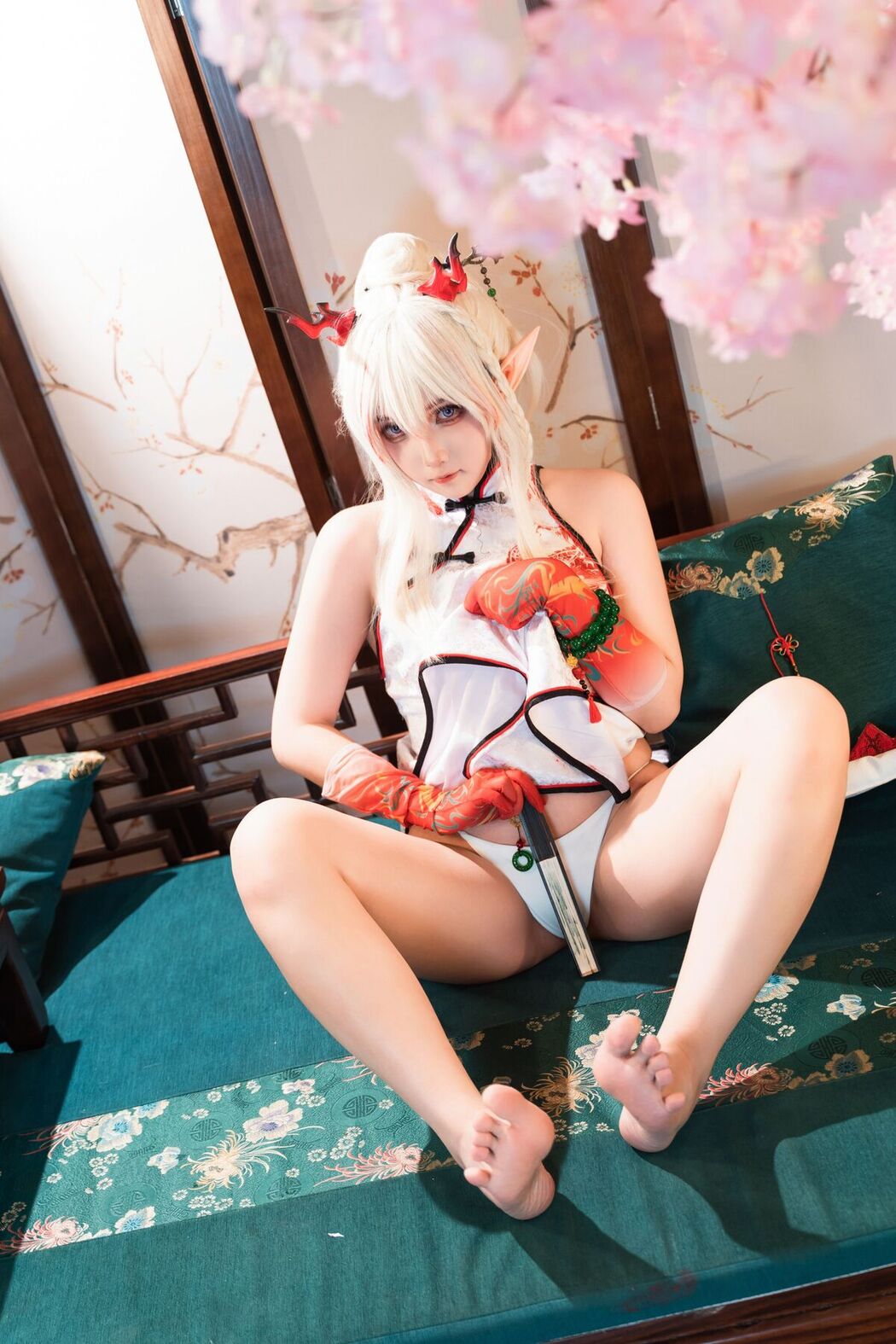 Coser@小和甜酒 – 橙风千雅 年夕旗袍双人御守 Part1