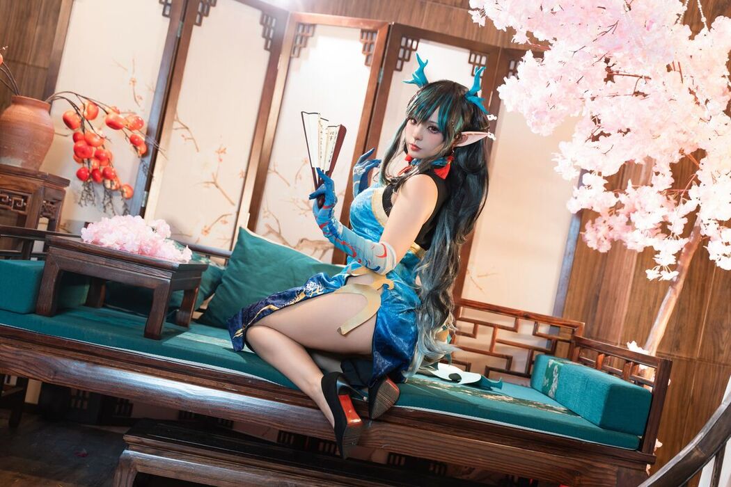 Coser@小和甜酒 – 橙风千雅 年夕旗袍双人御守 Part1