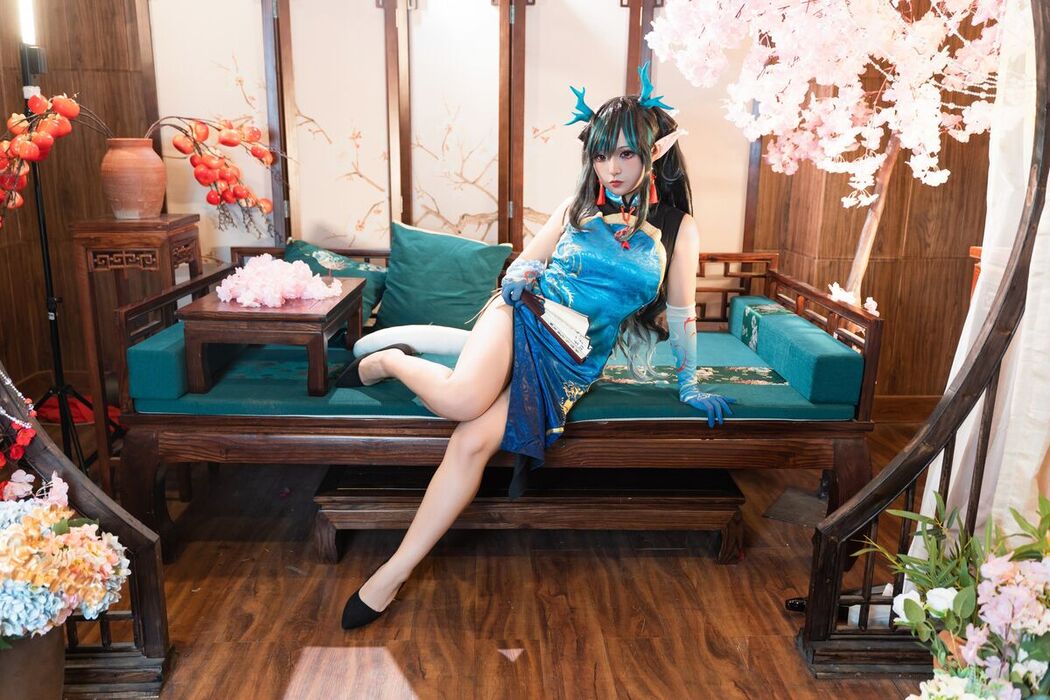 Coser@小和甜酒 – 橙风千雅 年夕旗袍双人御守 Part1