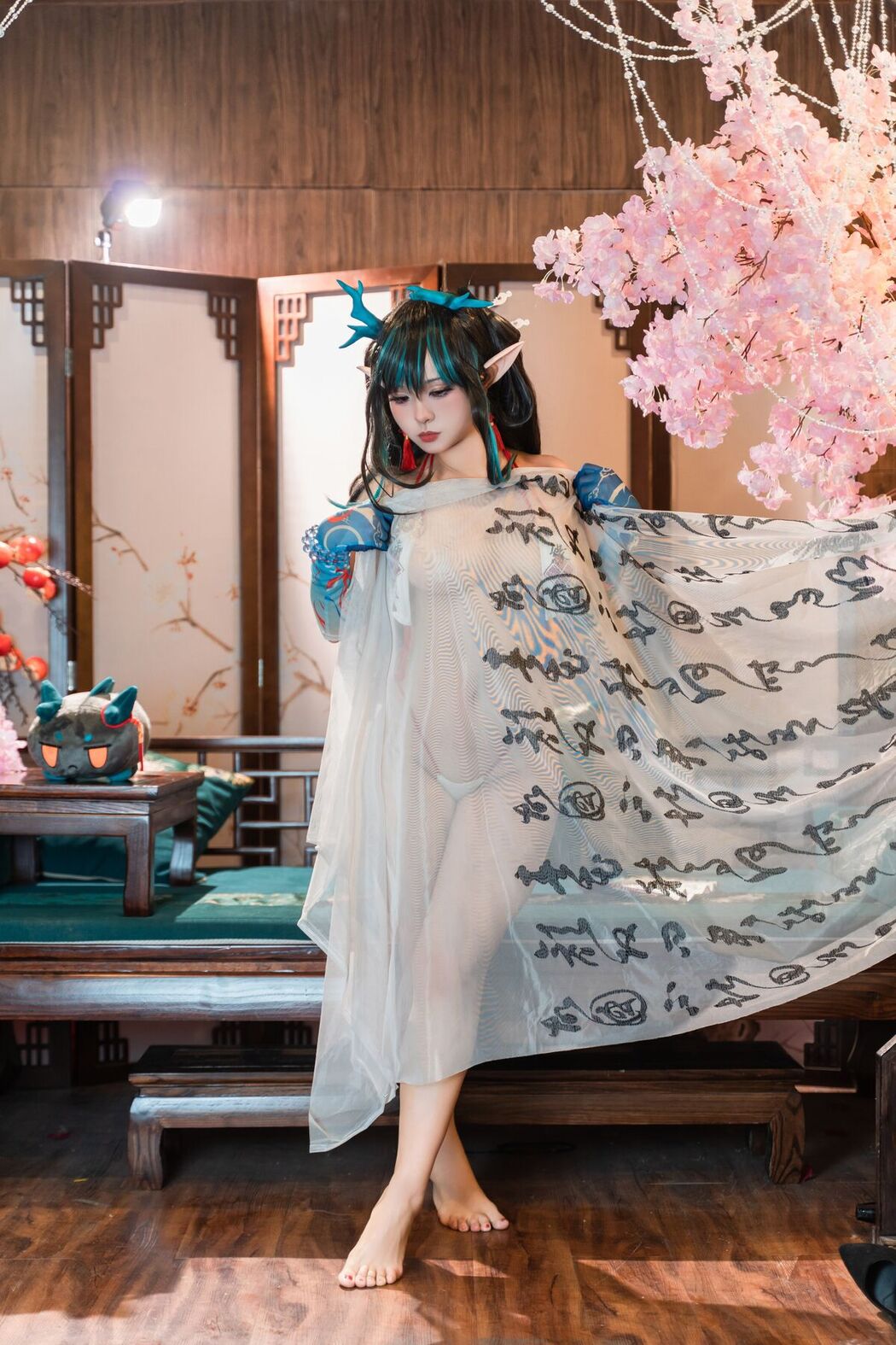 Coser@小和甜酒 – 橙风千雅 年夕旗袍双人御守 Part3