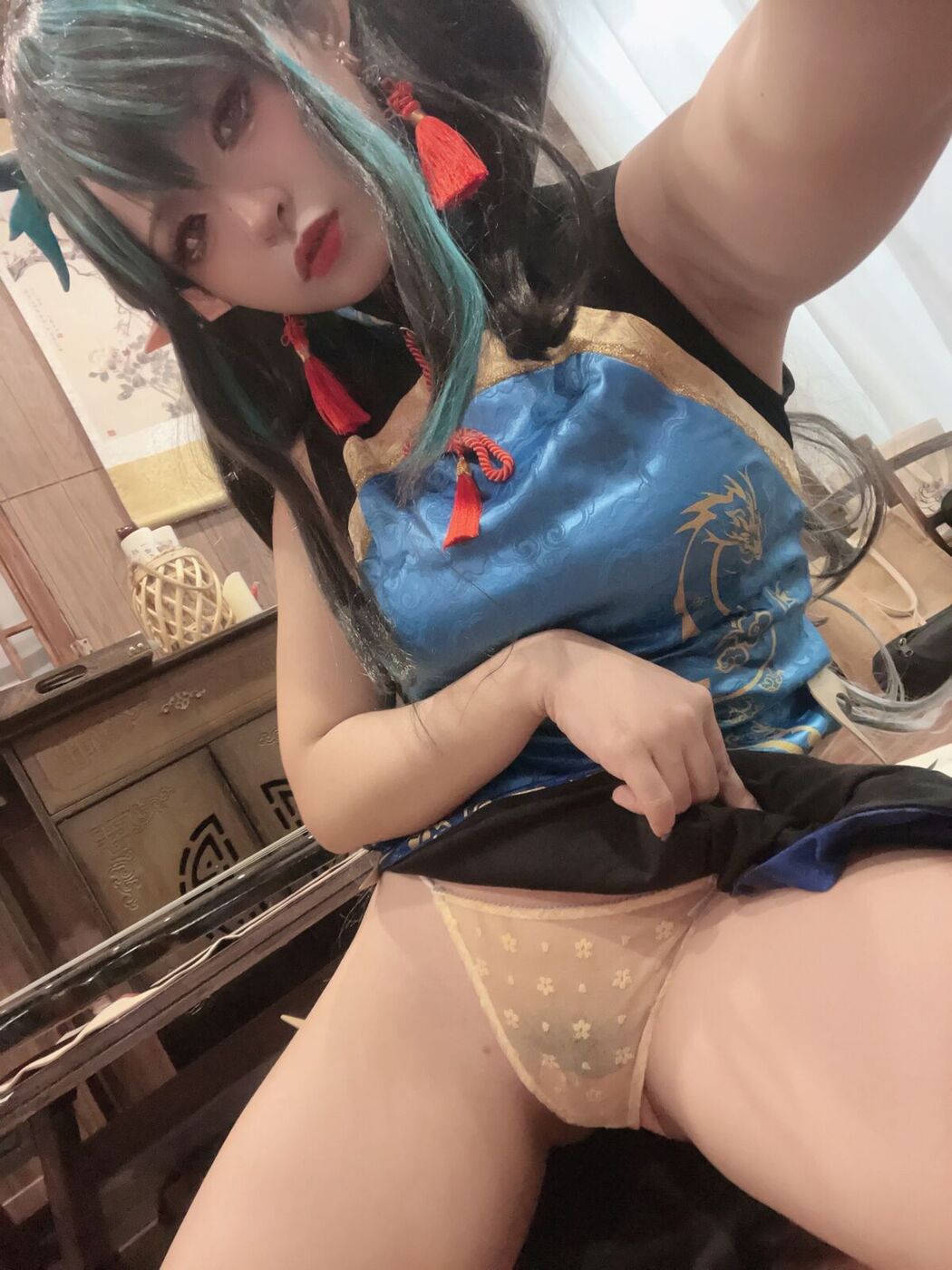 Coser@小和甜酒 – 橙风千雅 年夕旗袍双人御守 Part3