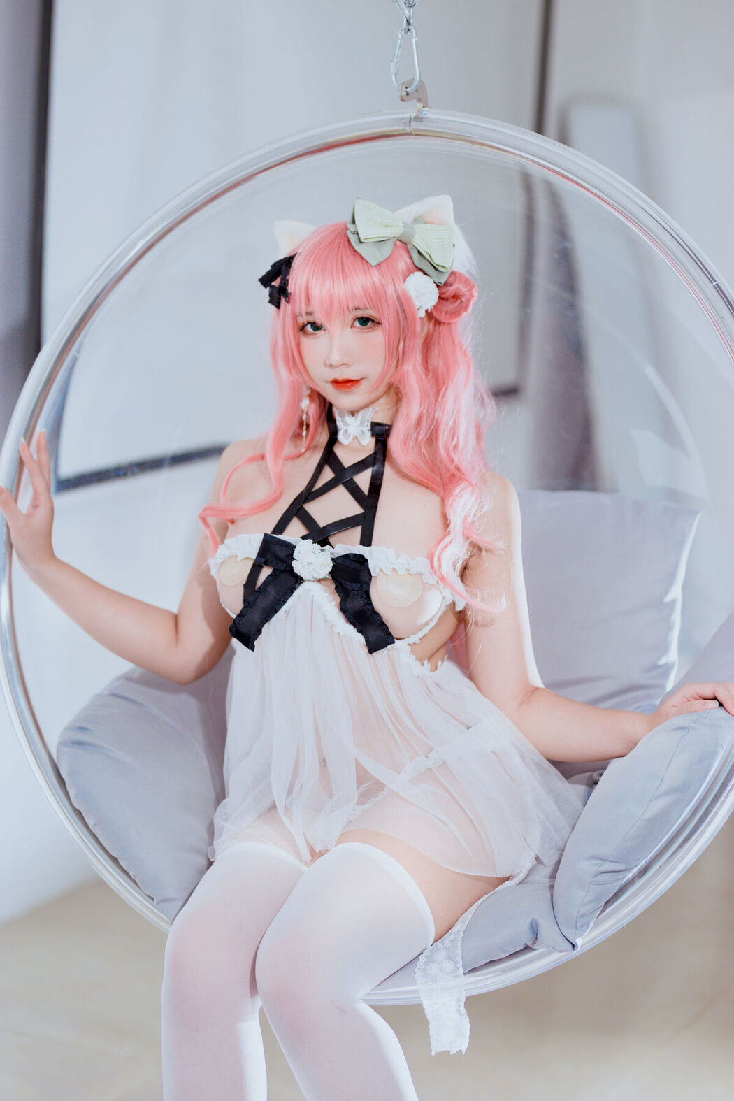 Coser@九曲Jean – 粉发妹妹 正片 自拍
