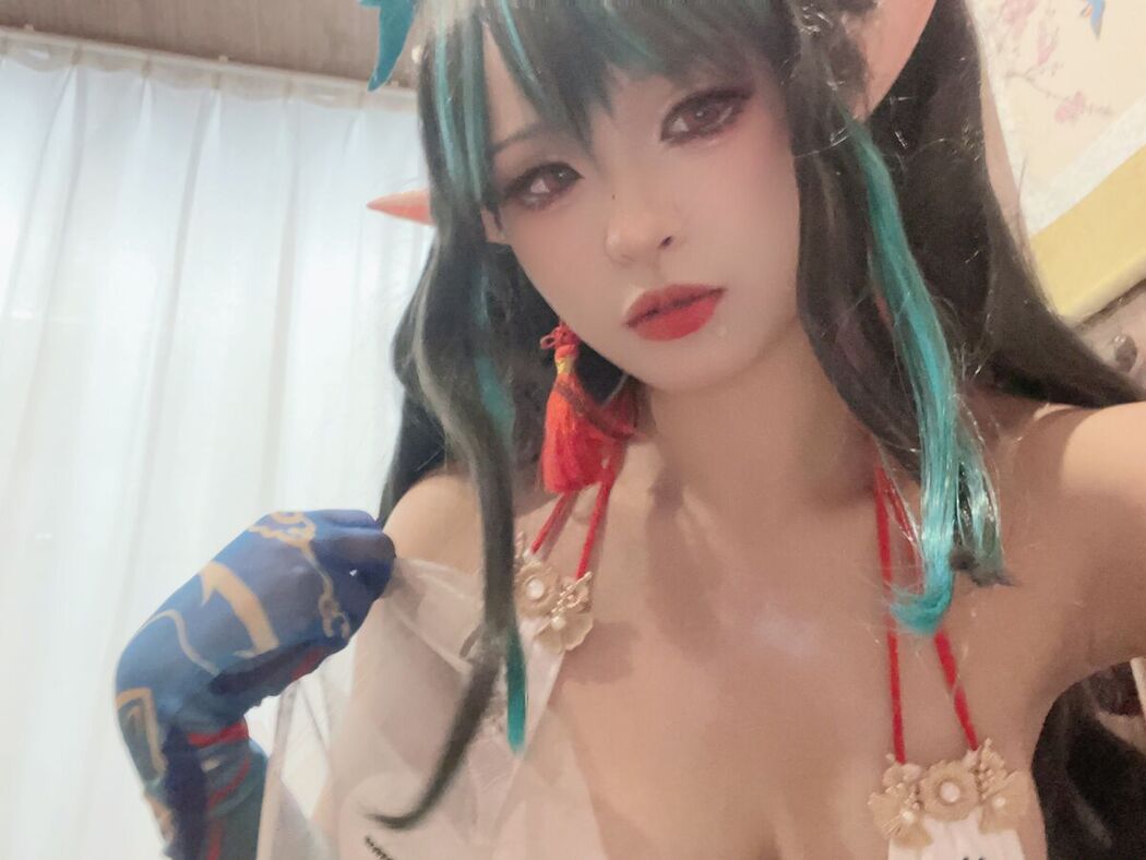 Coser@小和甜酒 – 橙风千雅 年夕旗袍双人御守 Part3