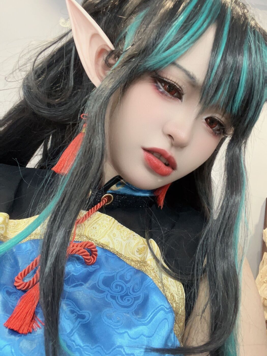 Coser@小和甜酒 – 橙风千雅 年夕旗袍双人御守 Part3