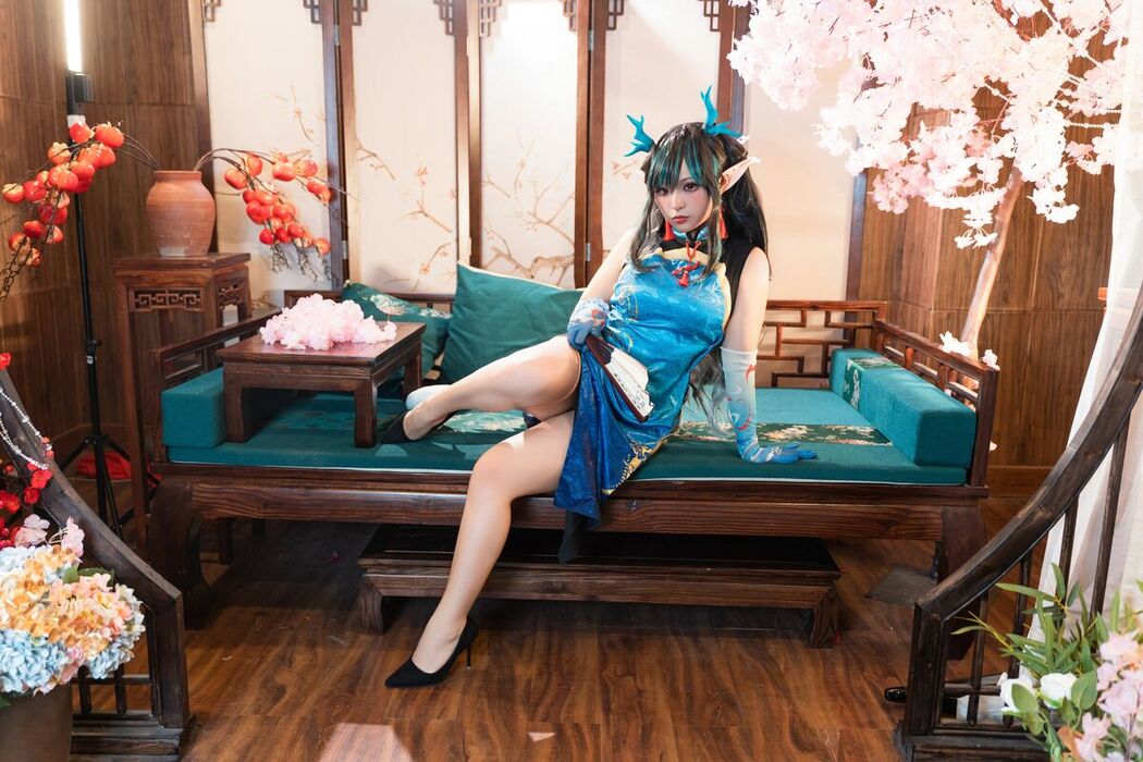 Coser@小和甜酒 – 橙风千雅 年夕旗袍双人御守 Part1