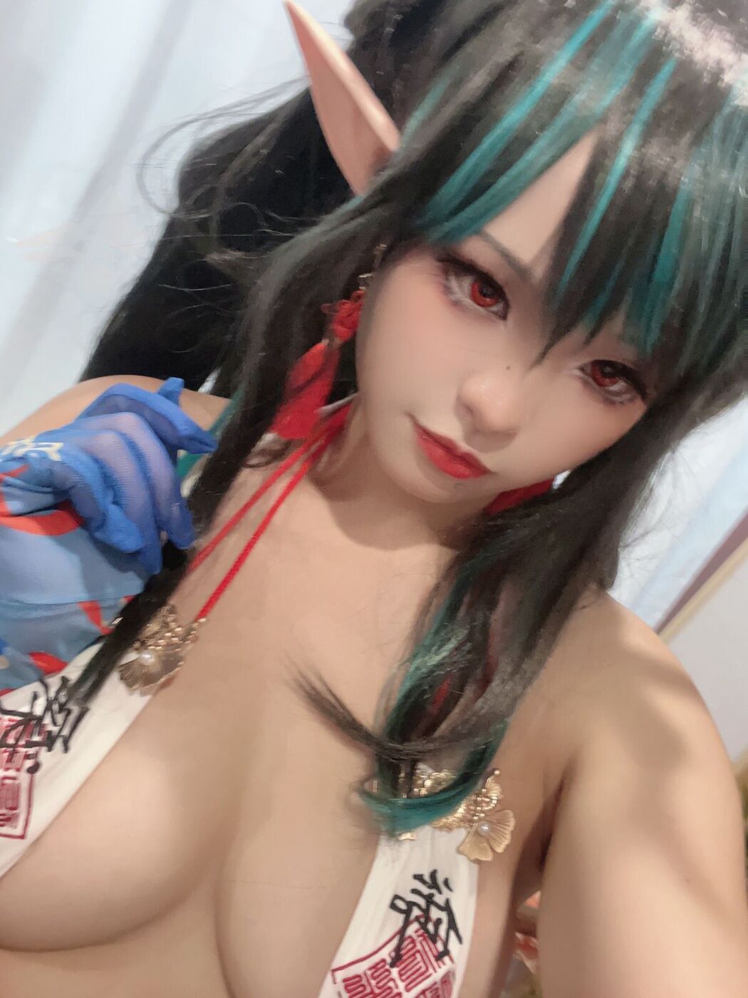 Coser@小和甜酒 – 橙风千雅 年夕旗袍双人御守 Part3