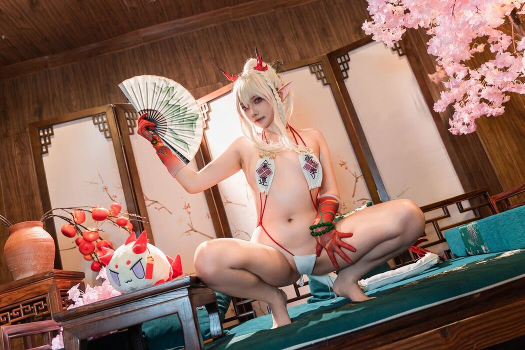 Coser@小和甜酒 – 橙风千雅 年夕旗袍双人御守 Part2