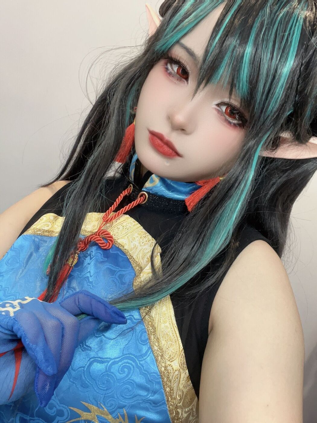 Coser@小和甜酒 – 橙风千雅 年夕旗袍双人御守 Part3