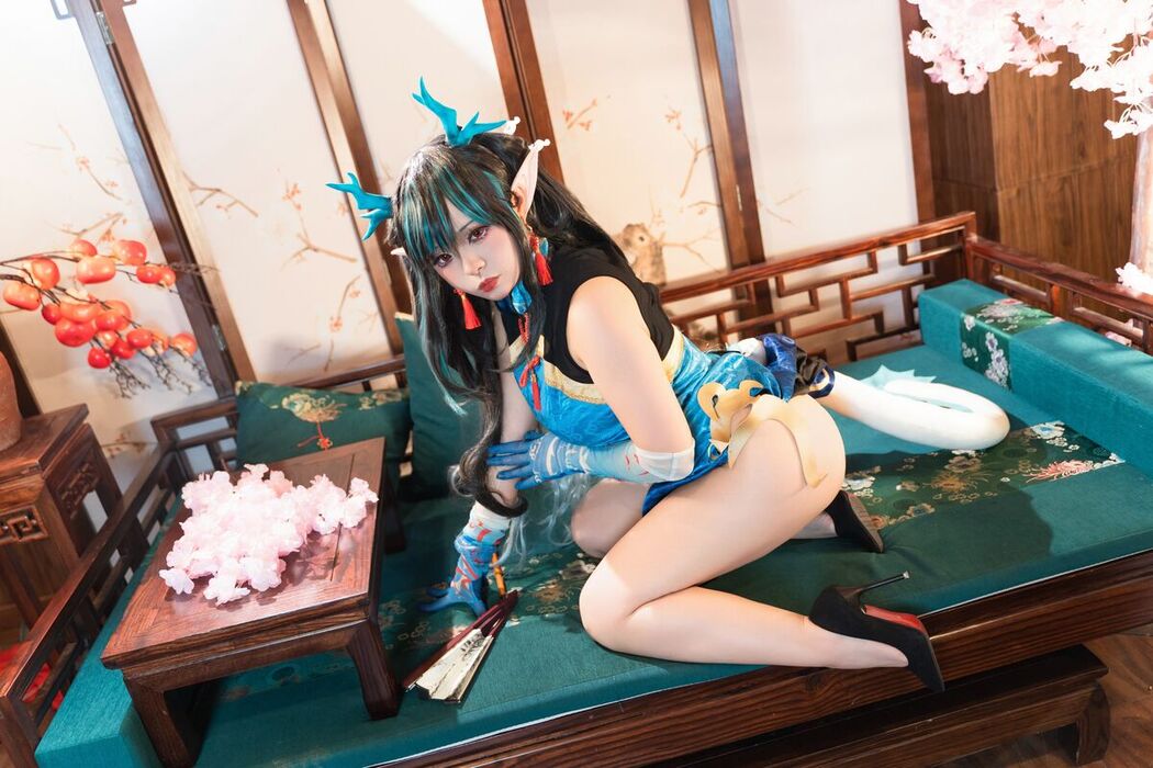 Coser@小和甜酒 – 橙风千雅 年夕旗袍双人御守 Part2