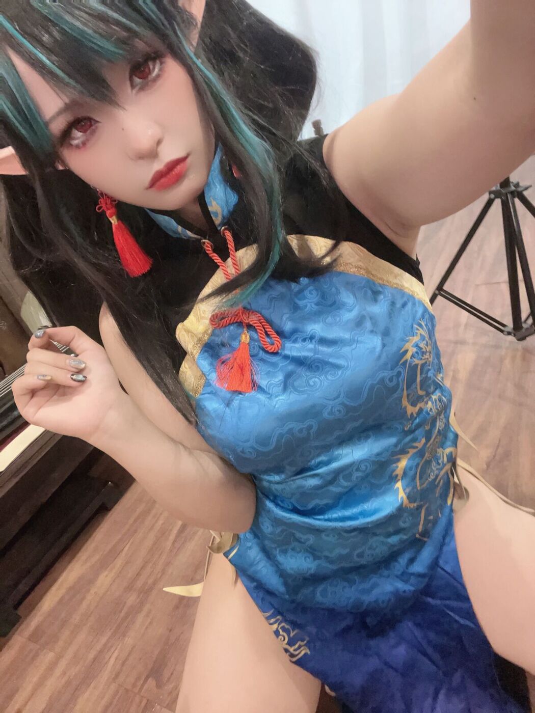 Coser@小和甜酒 – 橙风千雅 年夕旗袍双人御守 Part3