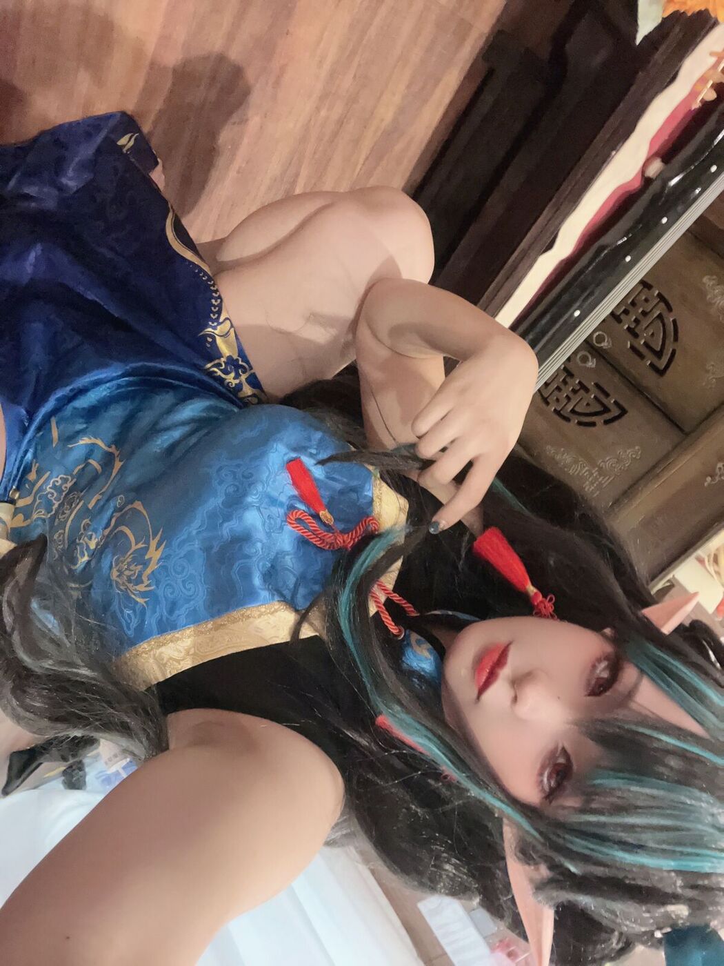 Coser@小和甜酒 – 橙风千雅 年夕旗袍双人御守 Part3