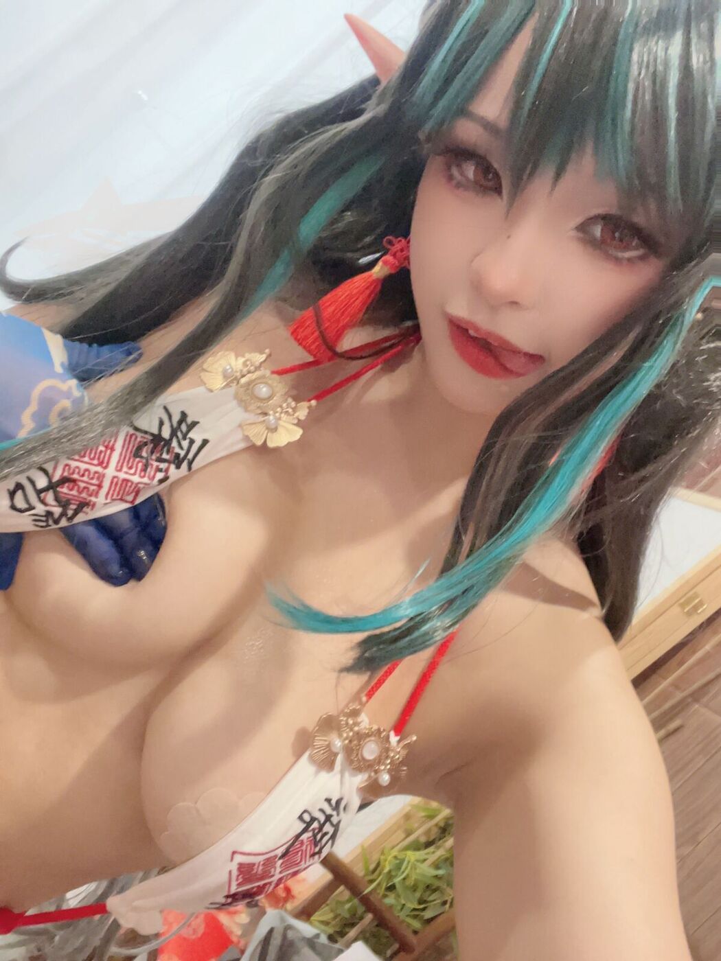 Coser@小和甜酒 – 橙风千雅 年夕旗袍双人御守 Part3