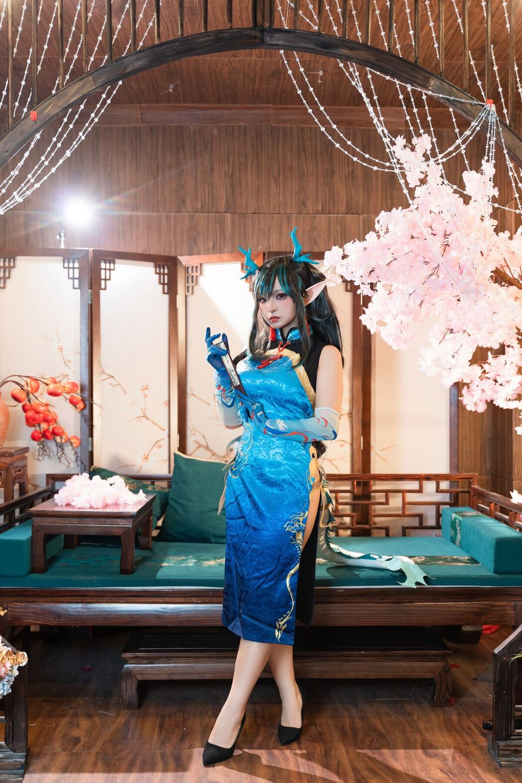 Coser@小和甜酒 – 橙风千雅 年夕旗袍双人御守 Part1