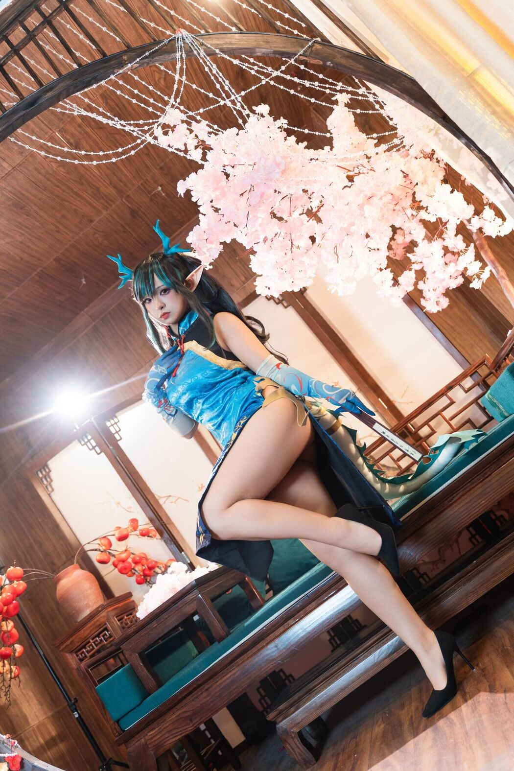 Coser@小和甜酒 – 橙风千雅 年夕旗袍双人御守 Part1