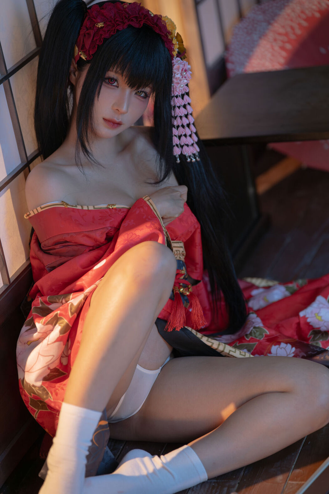 Coser@蠢沫沫 – 狂三和服cos Part2