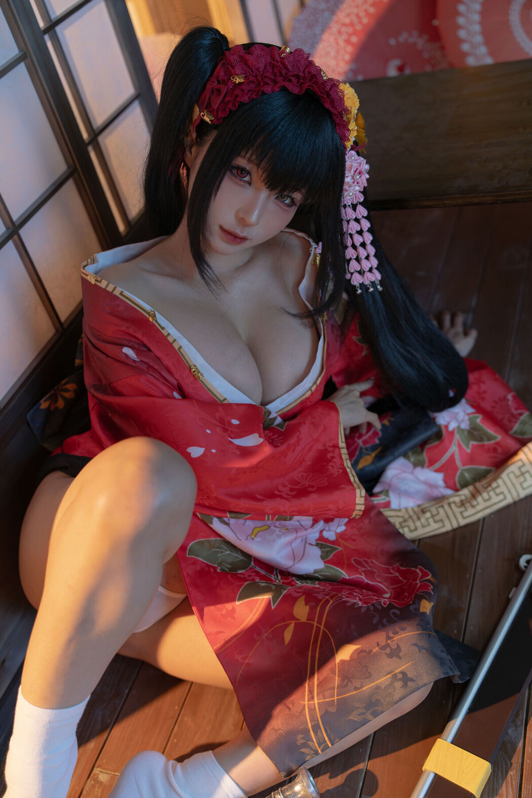 Coser@蠢沫沫 – 狂三和服cos Part2