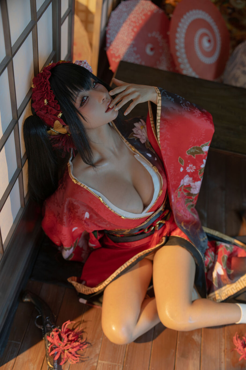 Coser@蠢沫沫 – 狂三和服cos Part2