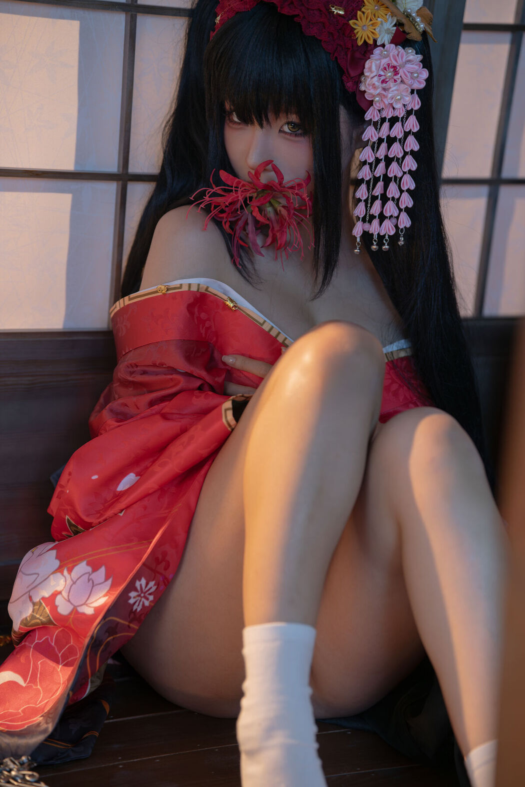 Coser@蠢沫沫 – 狂三和服cos Part2