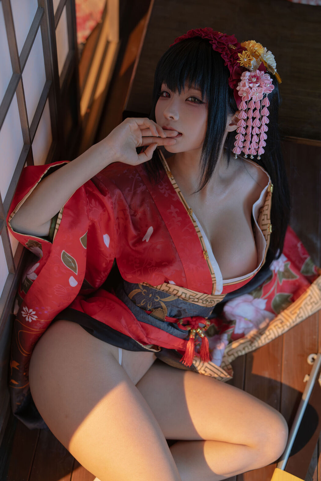 Coser@蠢沫沫 – 狂三和服cos Part2