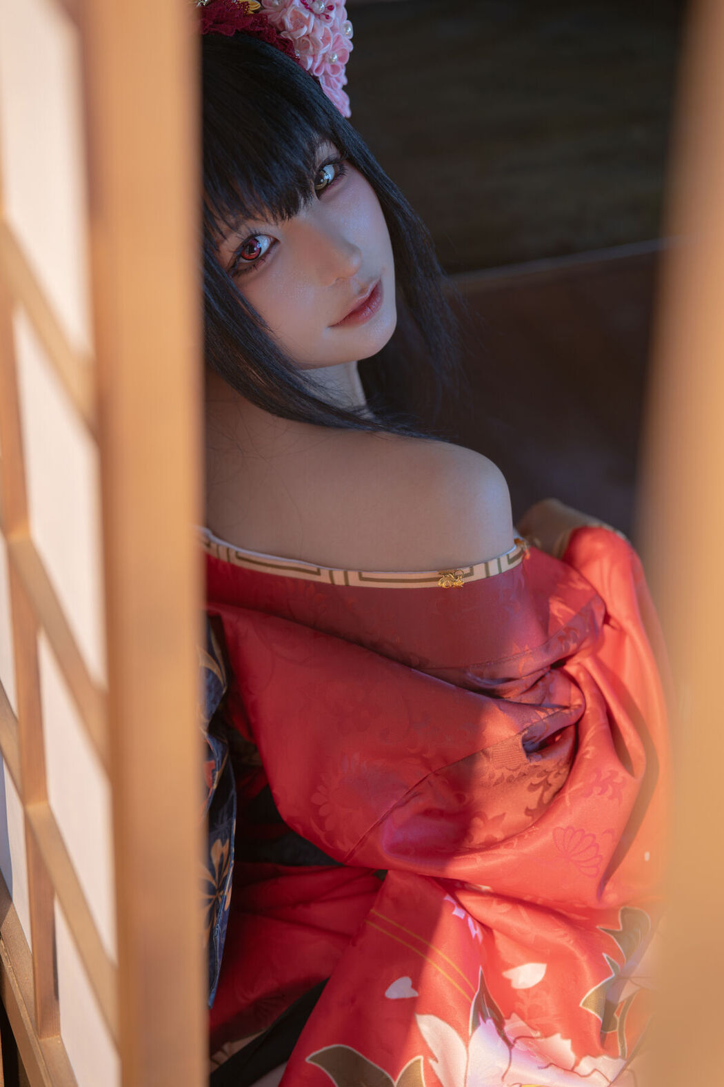 Coser@蠢沫沫 – 狂三和服cos Part2