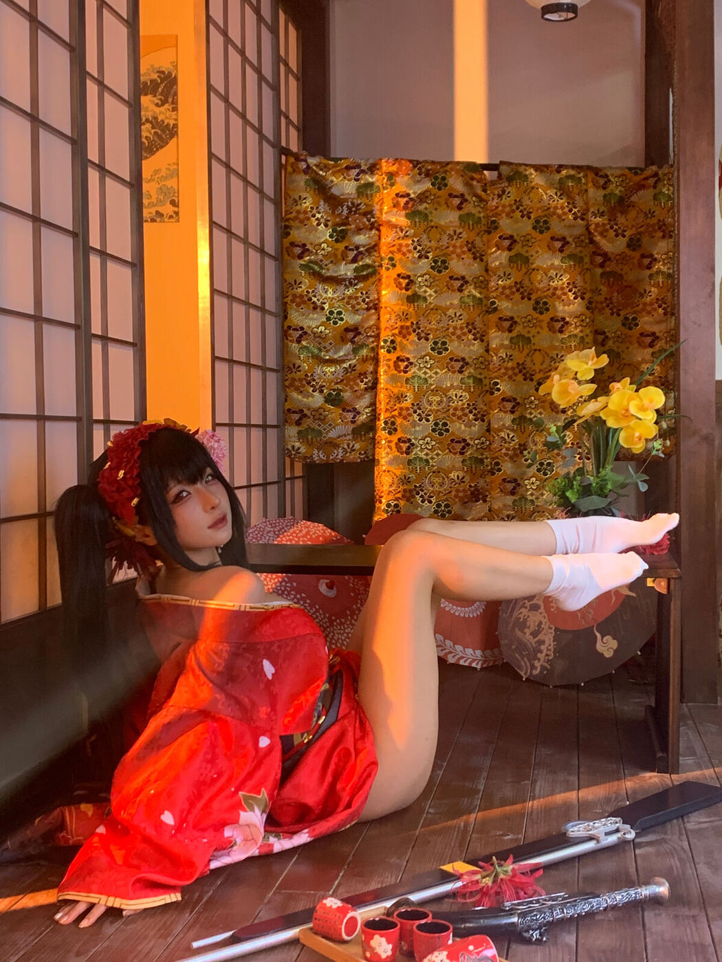 Coser@蠢沫沫 – 狂三和服cos Part5