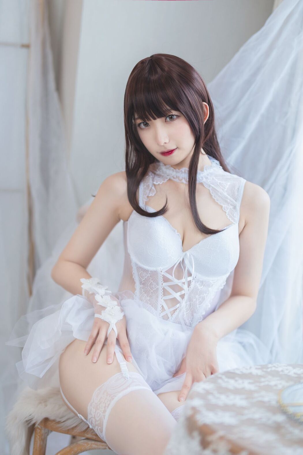 Coser@封疆疆v – 白色纱裙