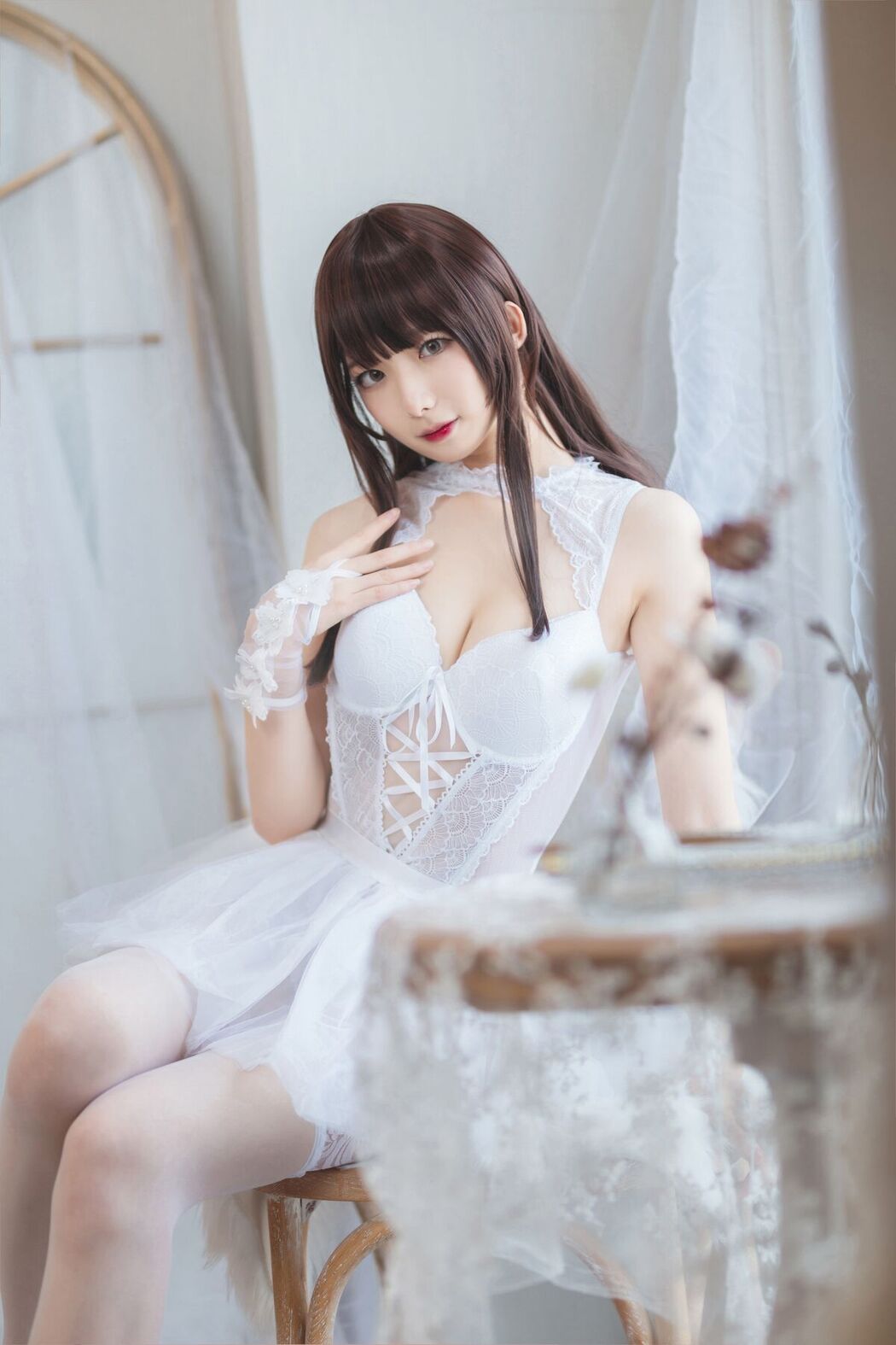 Coser@封疆疆v – 白色纱裙