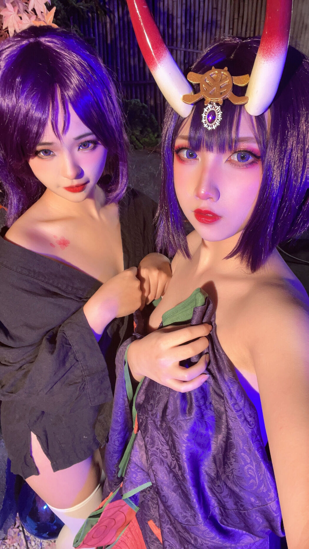 Coser@小和甜酒 And 阿呀 – 温泉酒吞奶光双人 Part3