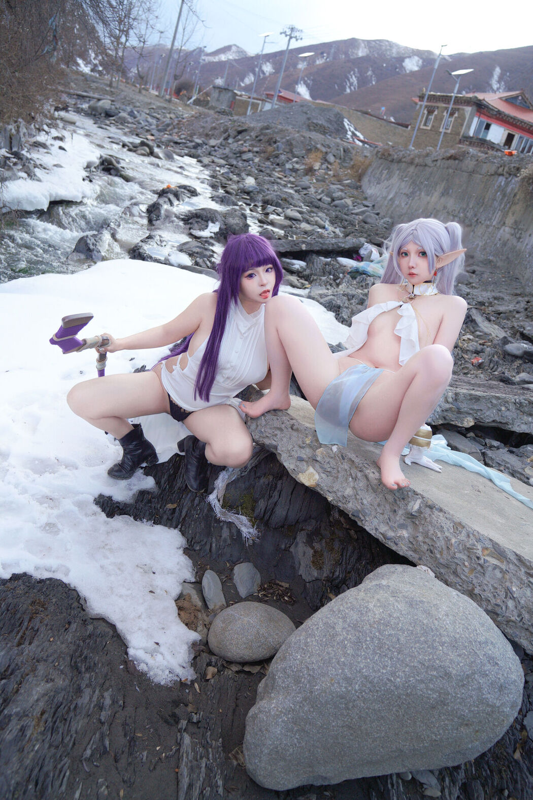 Coser@小和甜酒 And 橙风千雅 &#8211; 雪山 菲伦 And 芙莉莲