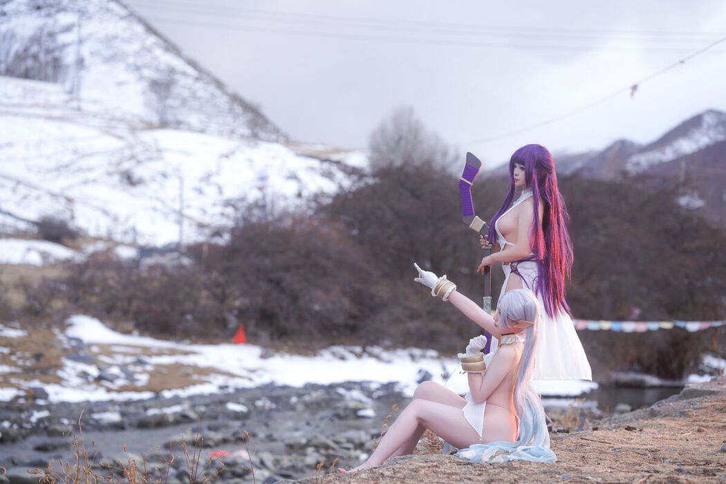 Coser@小和甜酒 And 橙风千雅 &#8211; 雪山 菲伦 And 芙莉莲