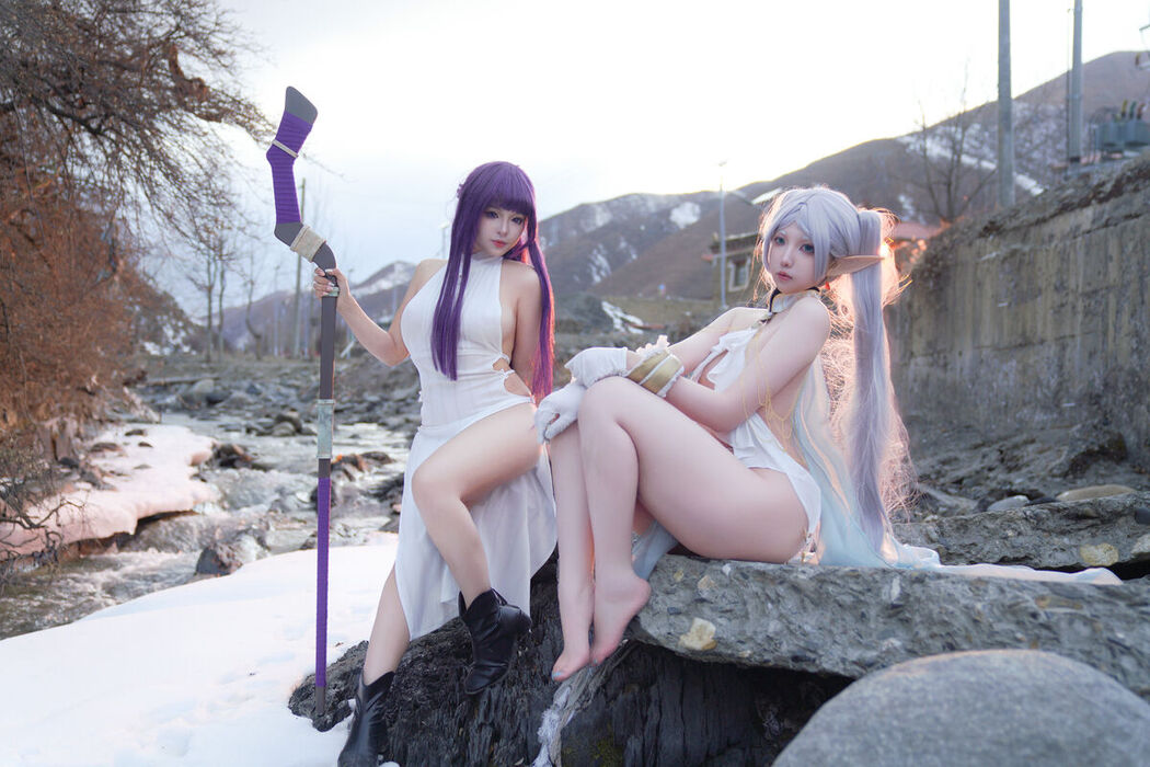 Coser@小和甜酒 And 橙风千雅 &#8211; 雪山 菲伦 And 芙莉莲