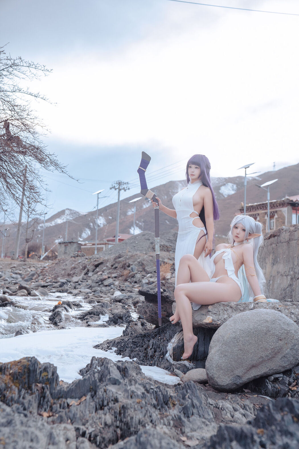 Coser@小和甜酒 And 橙风千雅 &#8211; 雪山 菲伦 And 芙莉莲