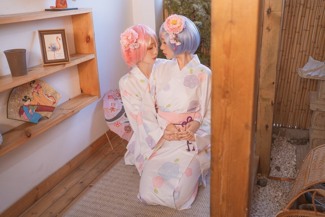 Coser@爆机少女喵小吉 Nekokoyoshi &#8211; 双子 拉姆蕾姆 Part1