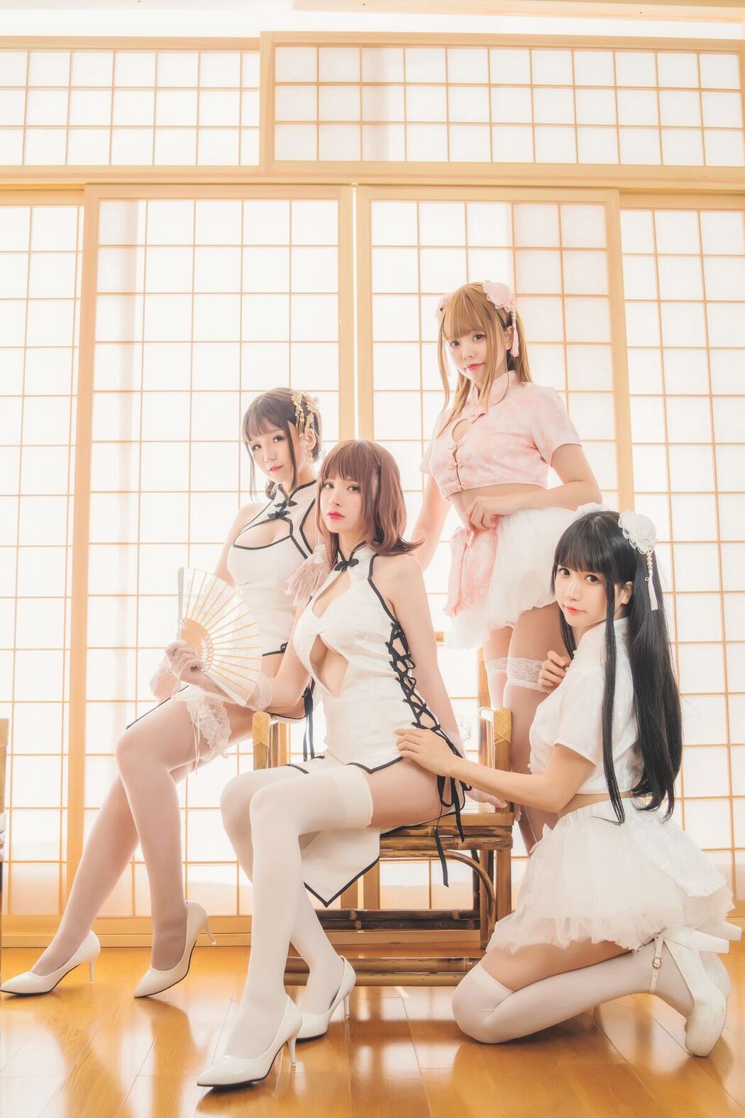 Coser@Yoko宅夏 And 小野妹子W And 白金Saki – 四人彼女 Part2