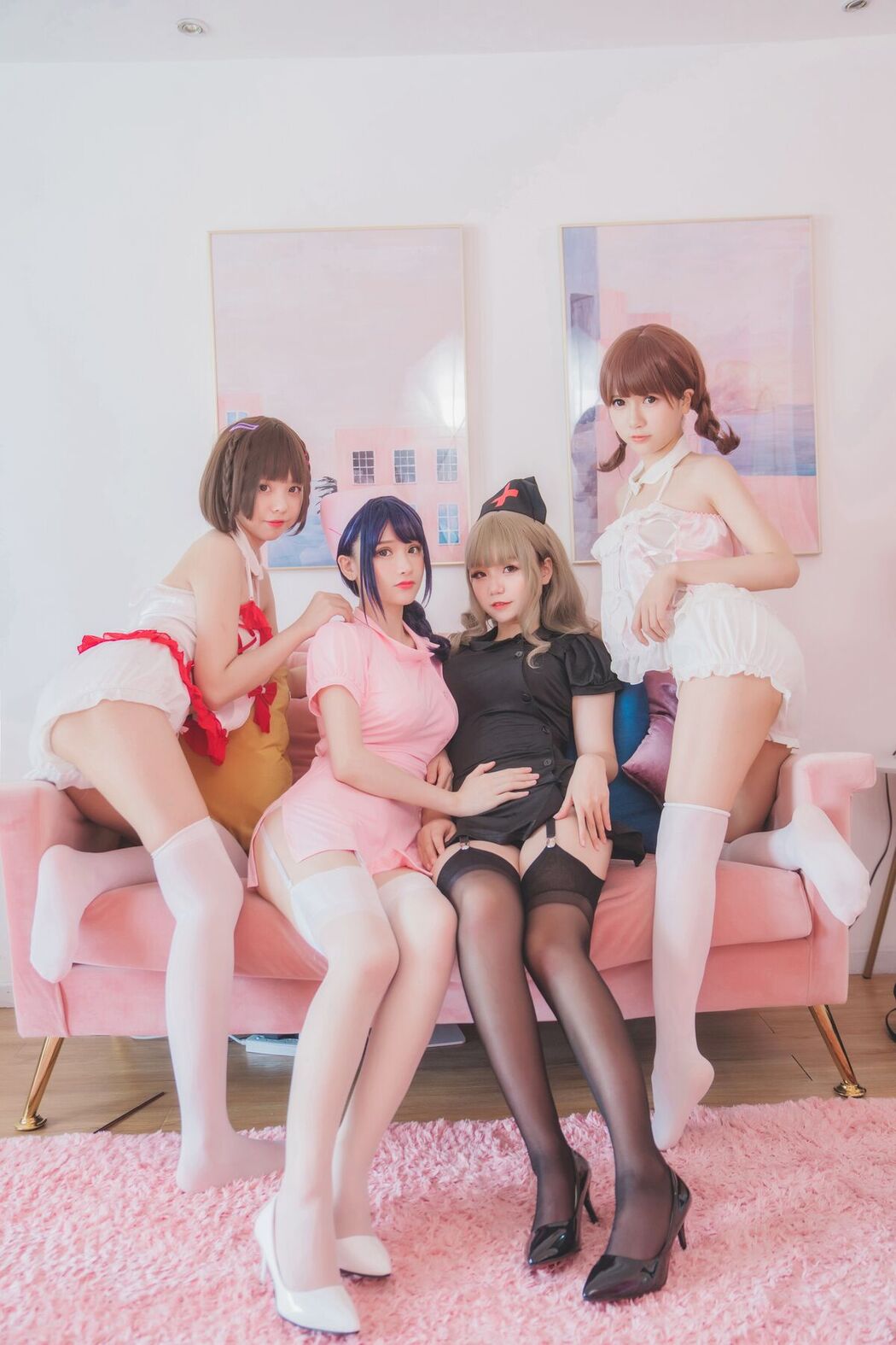 Coser@Yoko宅夏 And 小野妹子W And 白金Saki – 四人彼女 Part3