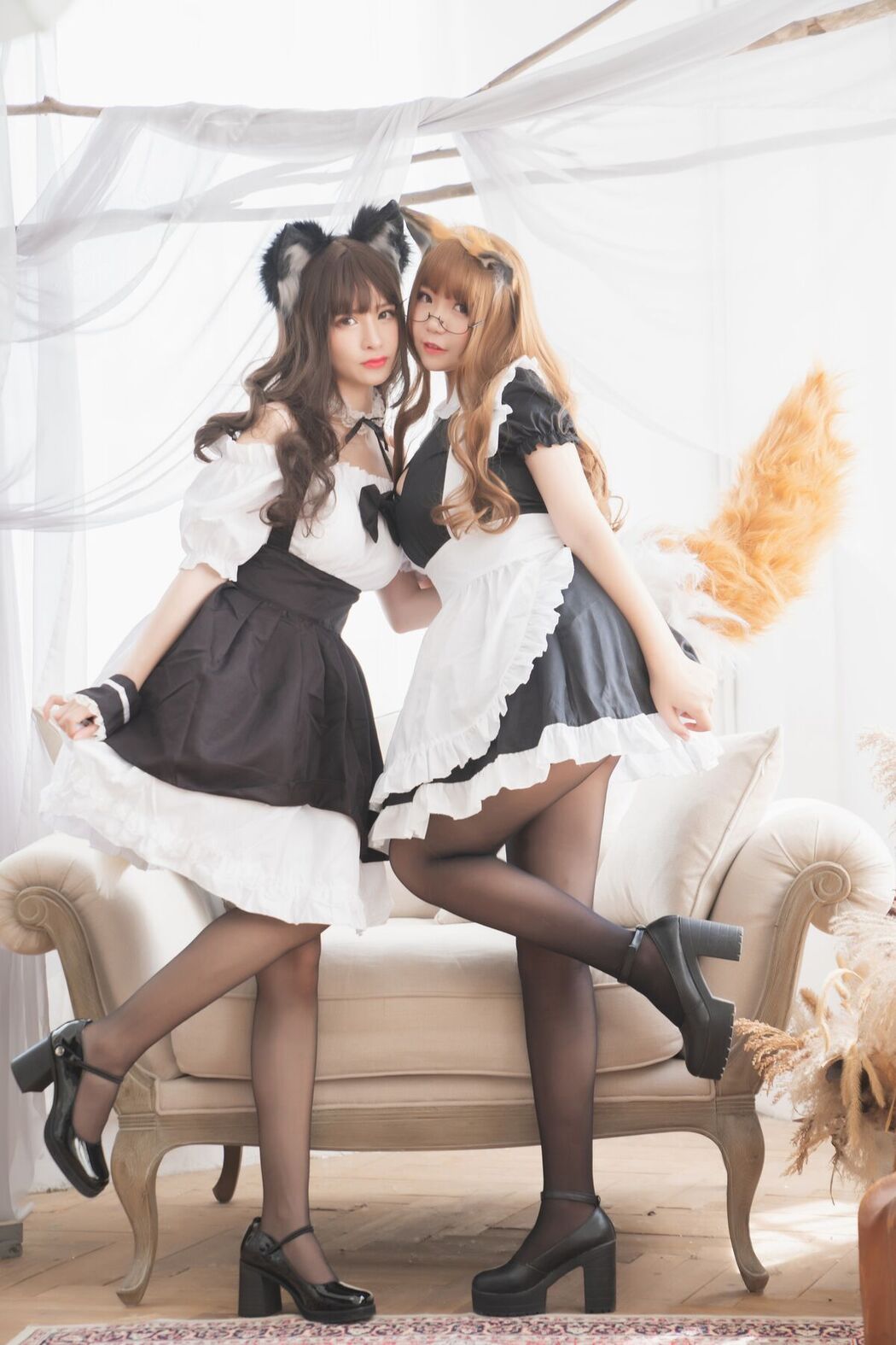 Coser@Yoko宅夏 And 小野妹子W And 白金Saki – 四人彼女 Part1