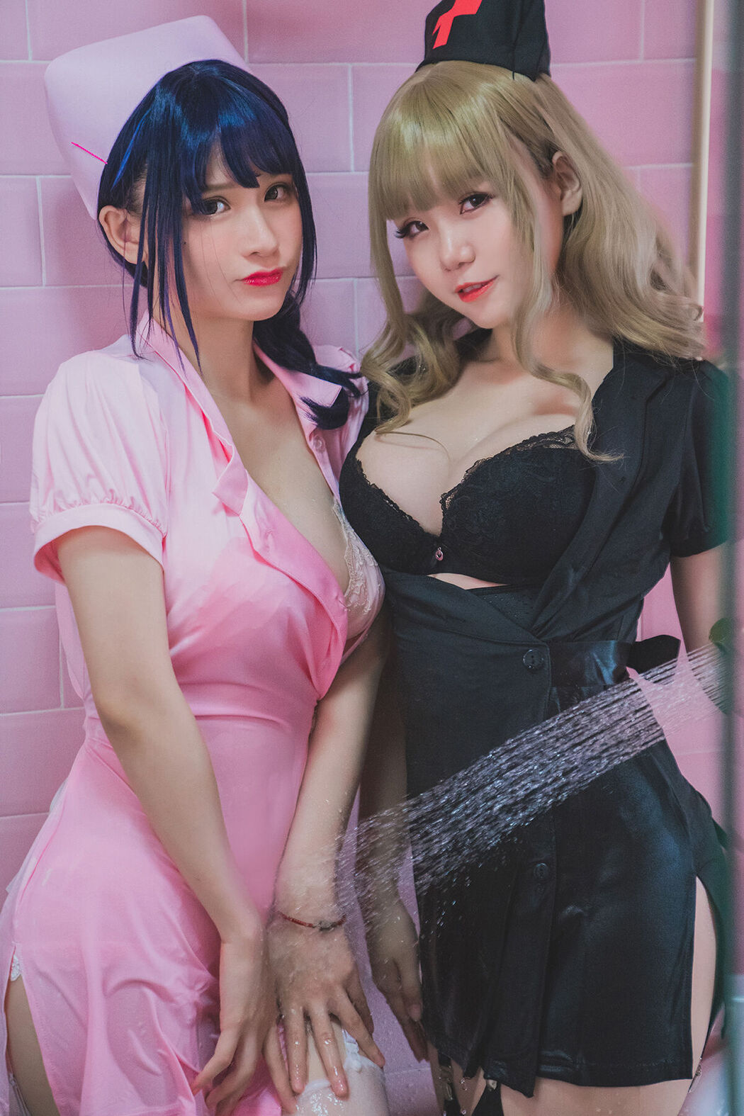 Coser@Yoko宅夏 And 小野妹子W And 白金Saki – 四人彼女 Part3 Cover Photo