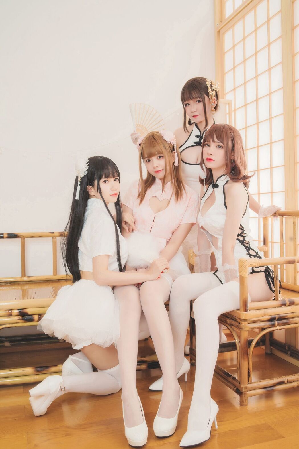 Coser@Yoko宅夏 And 小野妹子W And 白金Saki – 四人彼女 Part2