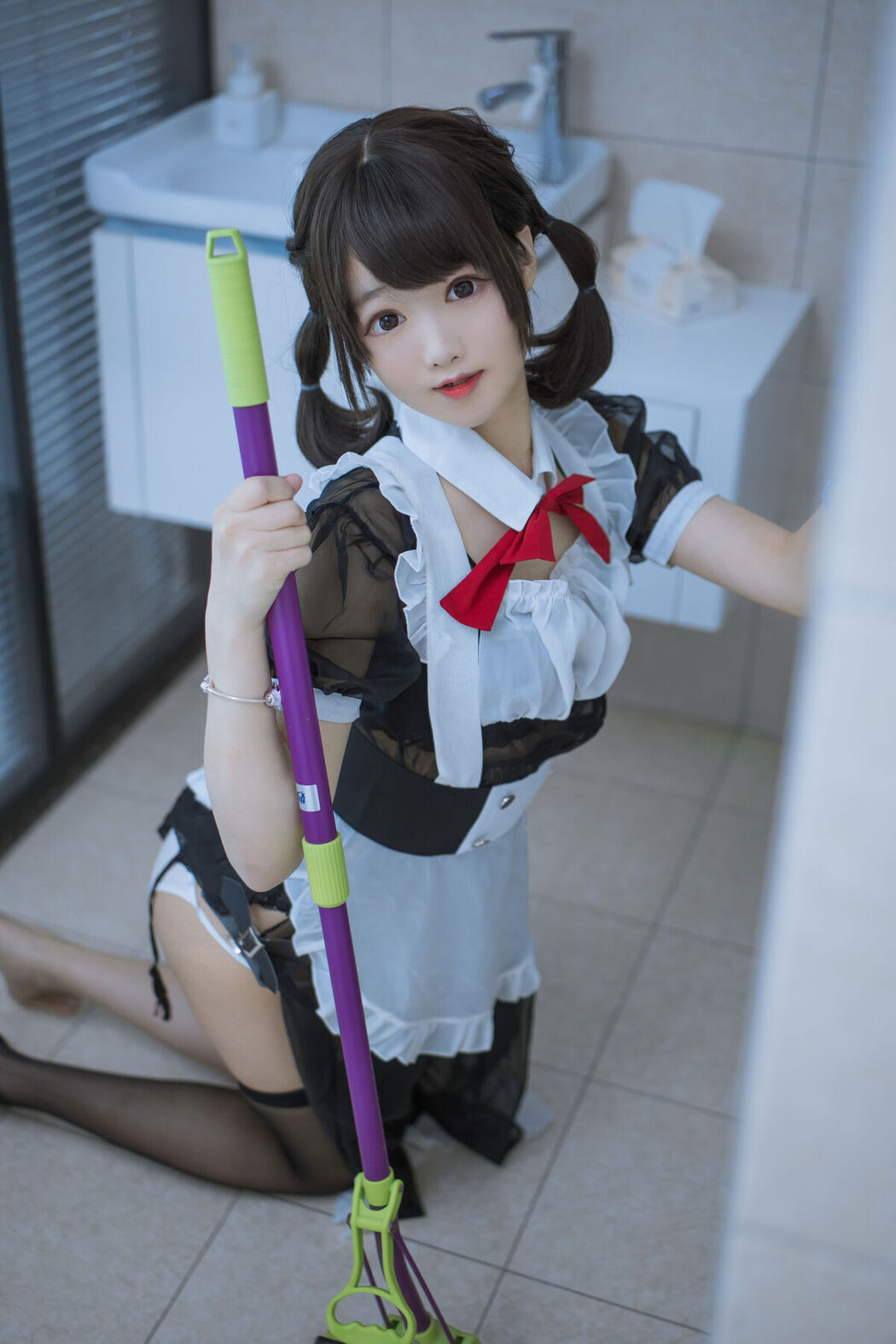 Coser@羽天shine – 黑色女仆