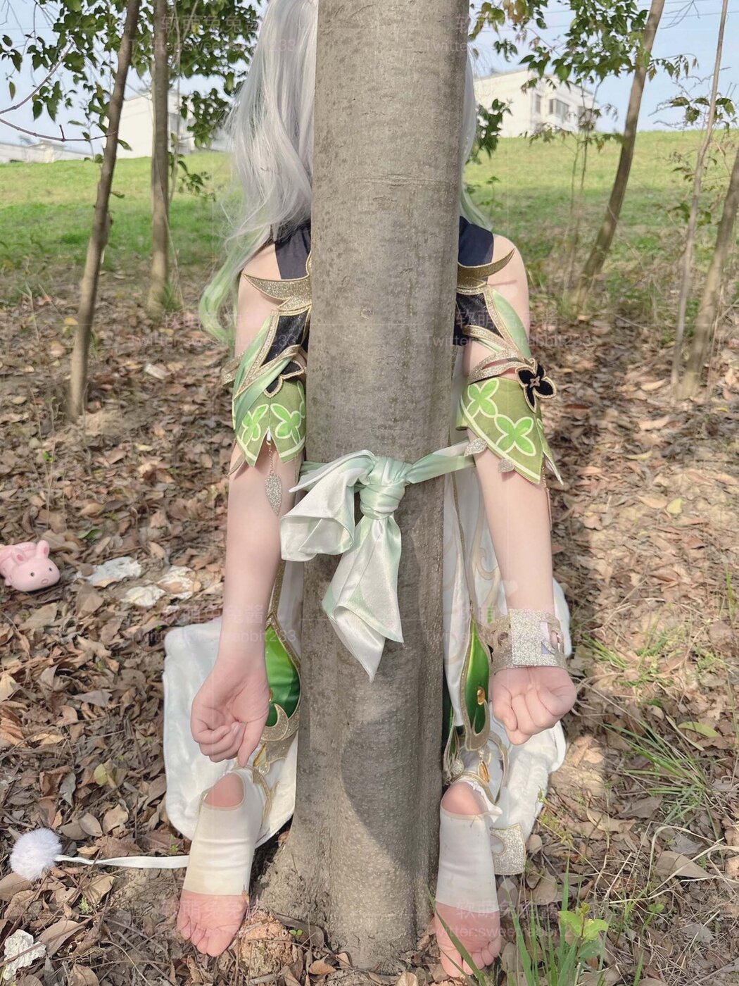 Coser@软萌兔兔酱 – COS草神纳西妲 水晶棒玩弄娇嫩菊花小骚穴 水嫩一线天白虎嫩B