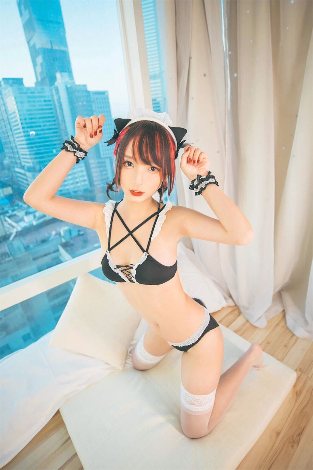 Coser@神楽坂真冬 Vol.077 绝对企画-白黑の猫 Part1