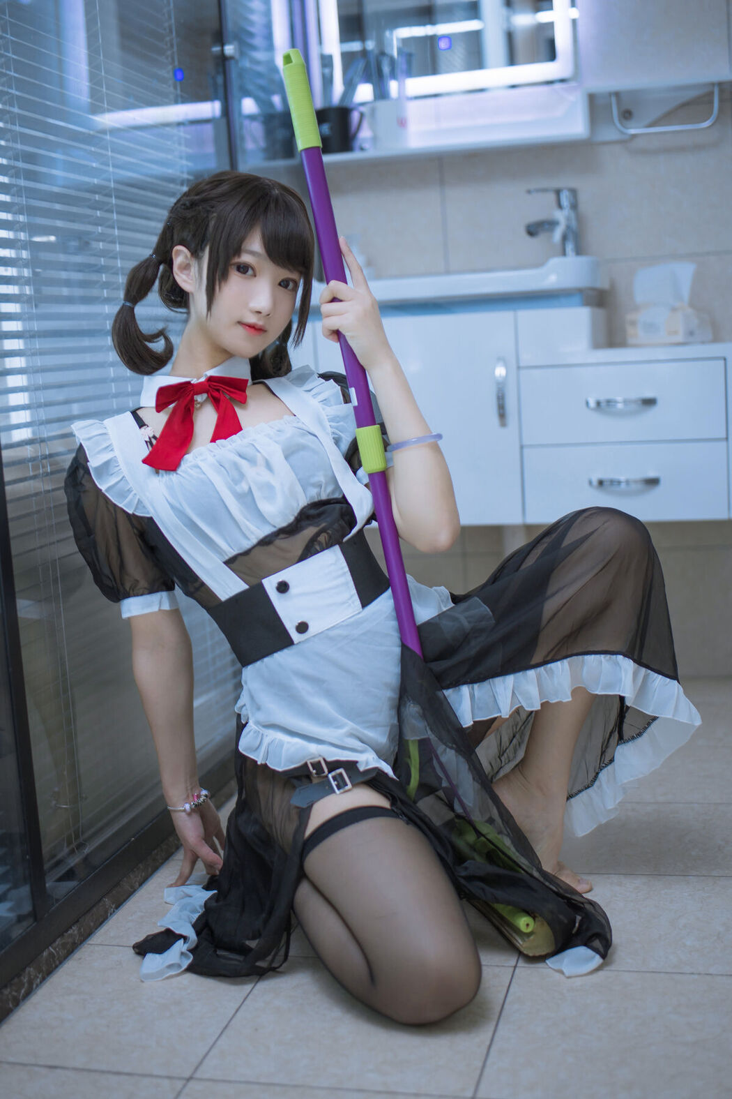 Coser@羽天shine – 黑色女仆