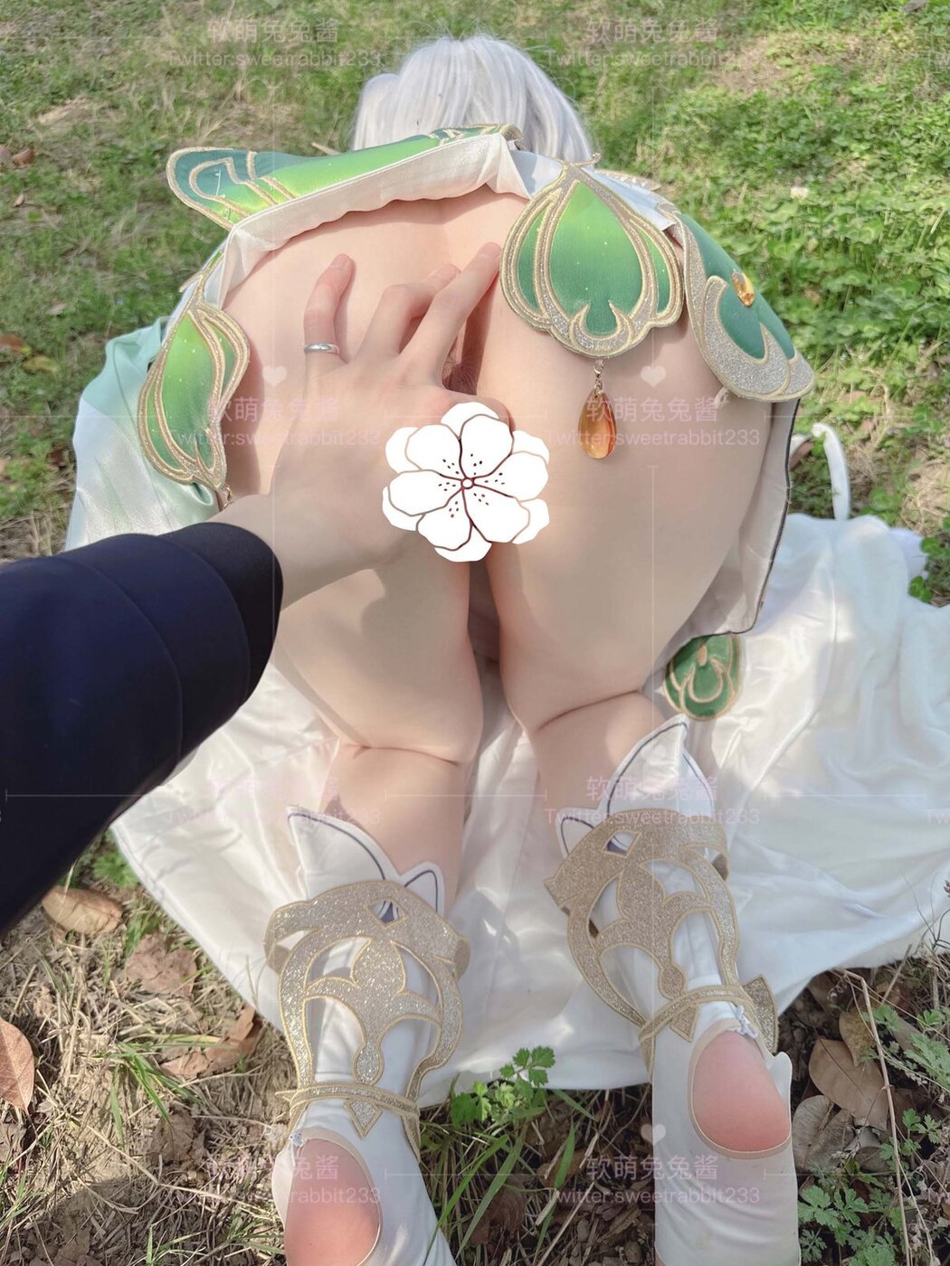 Coser@软萌兔兔酱 – COS草神纳西妲 水晶棒玩弄娇嫩菊花小骚穴 水嫩一线天白虎嫩B