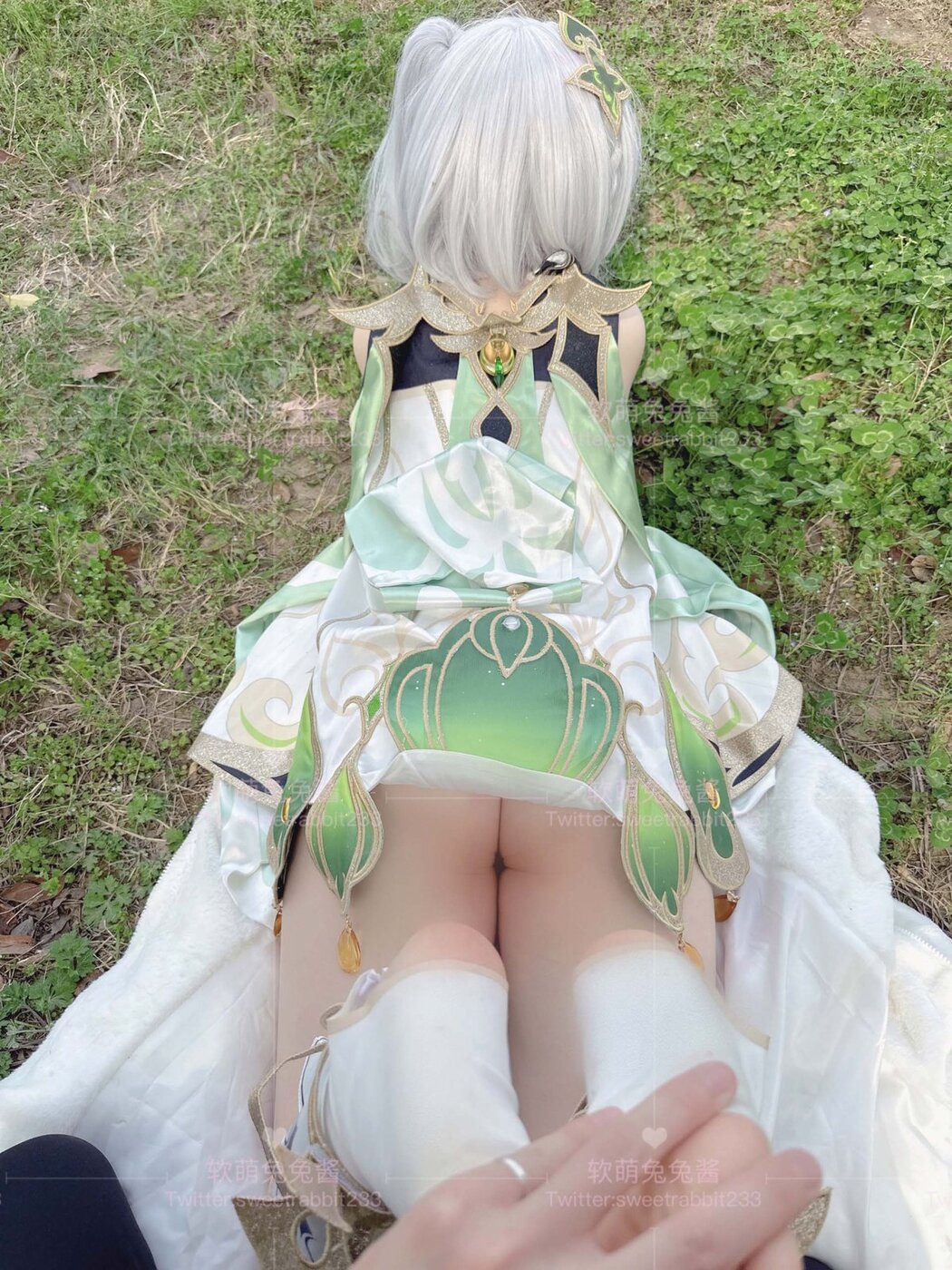 Coser@软萌兔兔酱 – COS草神纳西妲 水晶棒玩弄娇嫩菊花小骚穴 水嫩一线天白虎嫩B