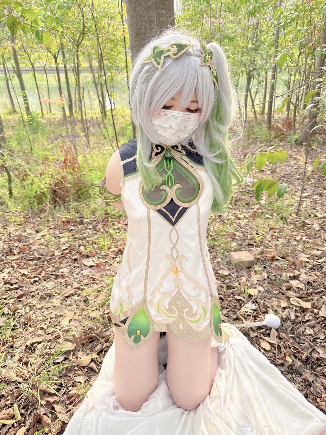Coser@软萌兔兔酱 – COS草神纳西妲 水晶棒玩弄娇嫩菊花小骚穴 水嫩一线天白虎嫩B